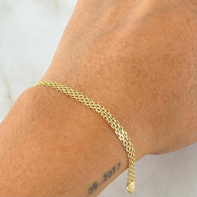 Bismark Bracelet 2.5gr / 7 3/4 in / 18K Gold +1 !