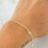 Bismark Bracelet 2.5gr / 7 3/4 in / 18K Gold +1 !