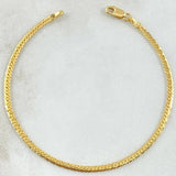 Flat Snake Bracelet 1.6gr / 7.1in / +3 18K Gold ©