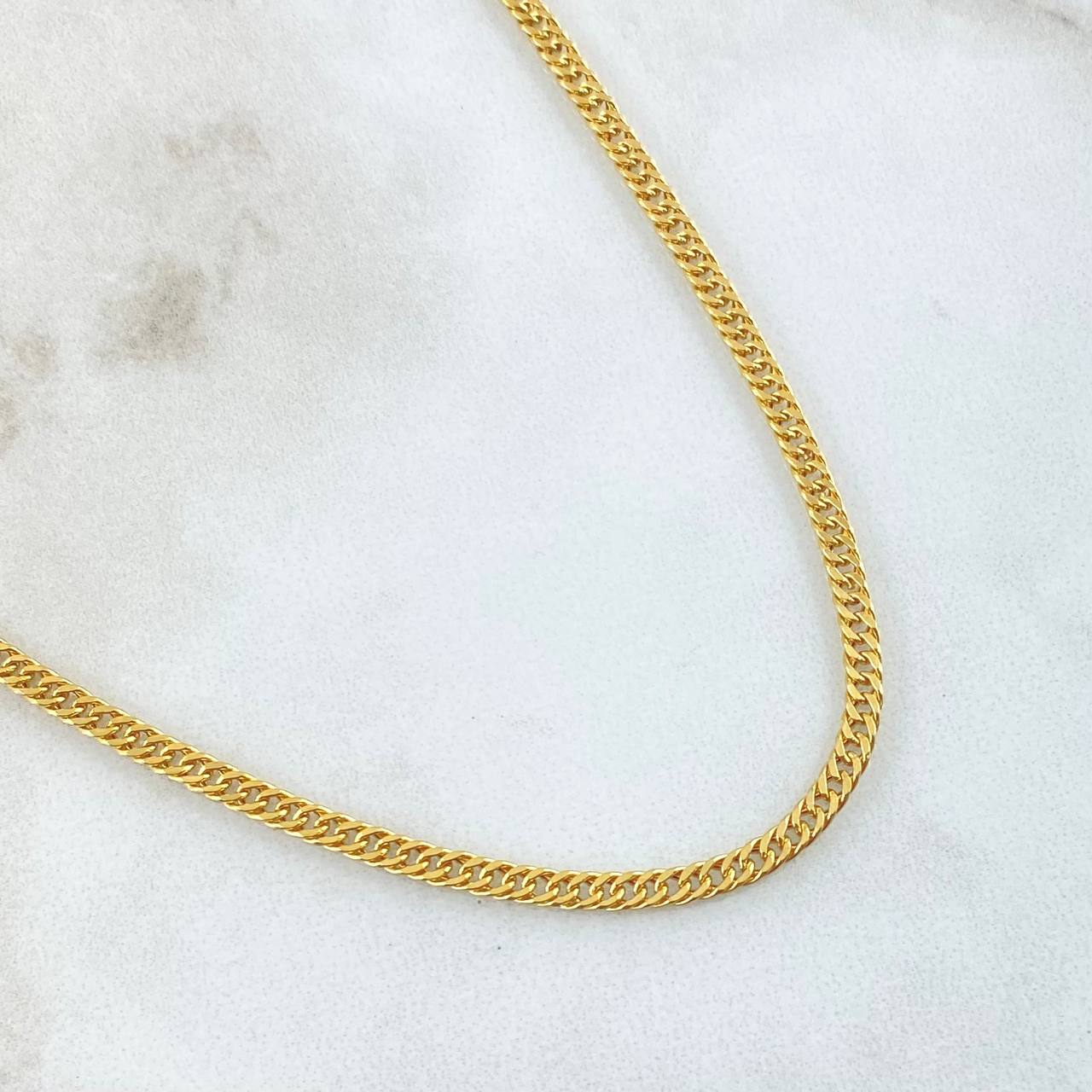Cuban Links Reticulated 4.9gr / 23.6in / +3 18K Gold
