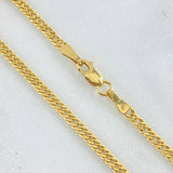 Cuban Links Reticulated 4.15gr / 19.7in / +3 18K Gold
