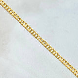 Cuban Links Reticulated 4.2gr / 50cm / +3 18K Gold