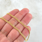 Cuban Links Reticulated 4.95gr / 23.6in / +3 18K Gold