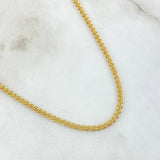 Cadena Garibaldi 2.6gr / 45cm / +3 Oro 18K