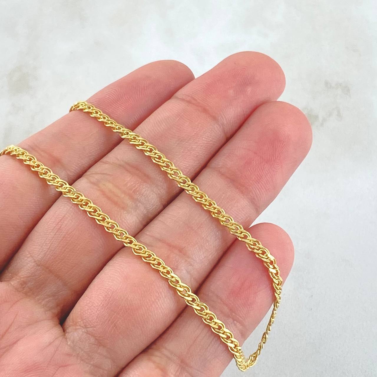 Cadena Garibaldi 2.6gr / 45cm / +3 Oro 18K