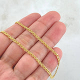 Cadena Garibaldi 2.6gr / 45cm / +3 Oro 18K