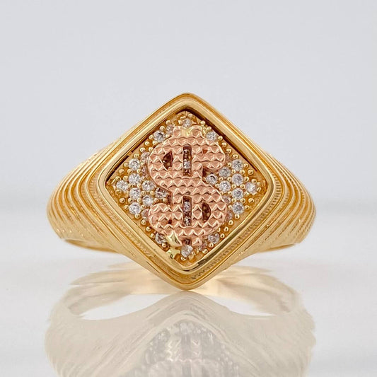 Signet Ring Weight 6.45g / T9 3/4 Yellow Gold 18K