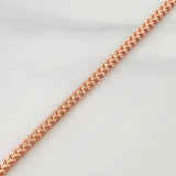 Pulso Franco 3.5g / 7 3/4 in / 2.21mm Oro Rosa 18K