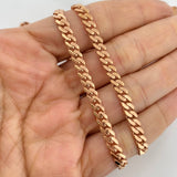 Cadena Cubana Infinito 19.05g / 24 in / 4.88mm Oro Rosa 18K