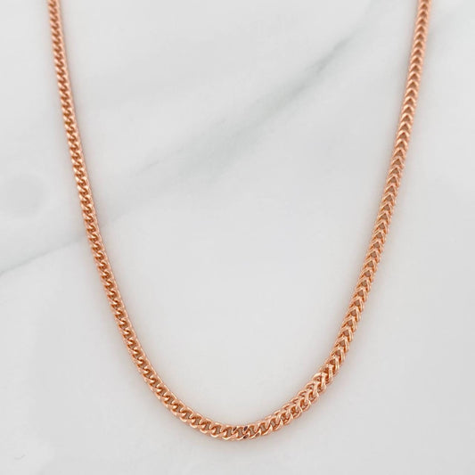 Franco Chain 9g / 24 in / 2.27mm Rose Gold 18K