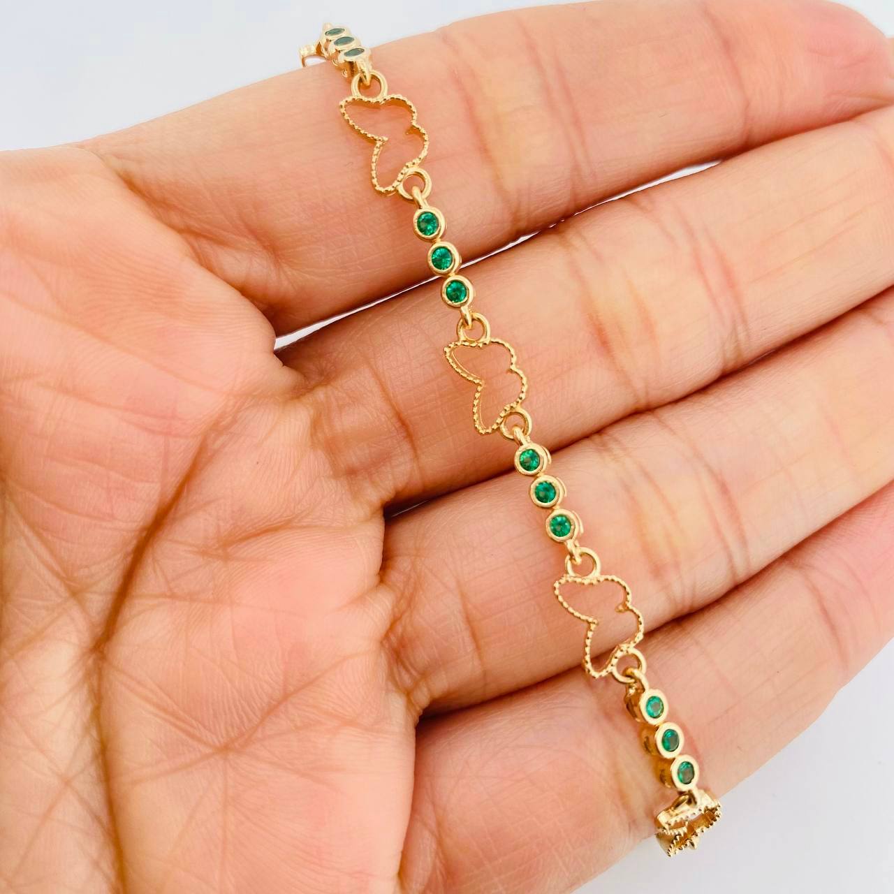 Bracelet Halo Mariposa 5.15g / 7 in / 2.7mm Yellow Gold 18K