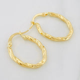 Candongas Mary Ovaladas 1.35g / 3/4 in Oro Amarillo 18K