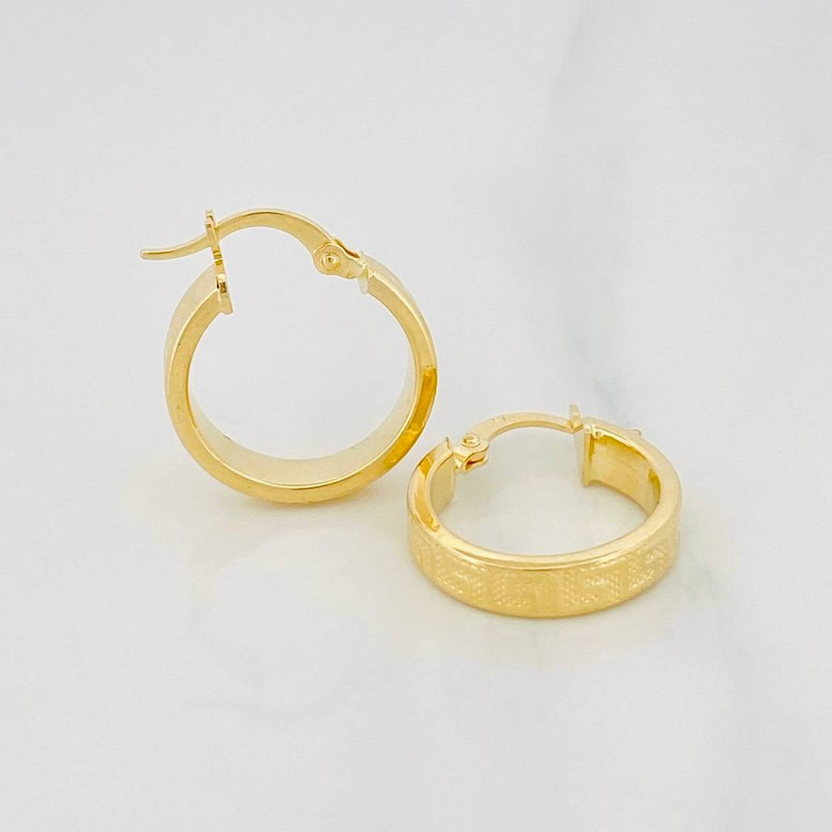 Candongas Tribal 2.3g / 3/4 in Oro Amarillo 18K