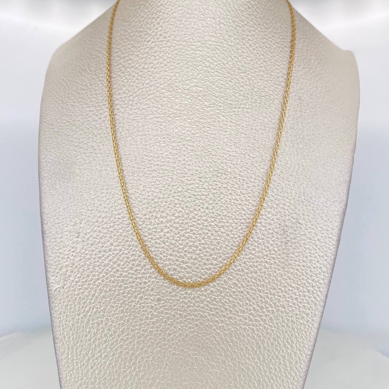 Cadena Chino 2.3g / 20 in / 1.86mm Oro Amarillo 18K