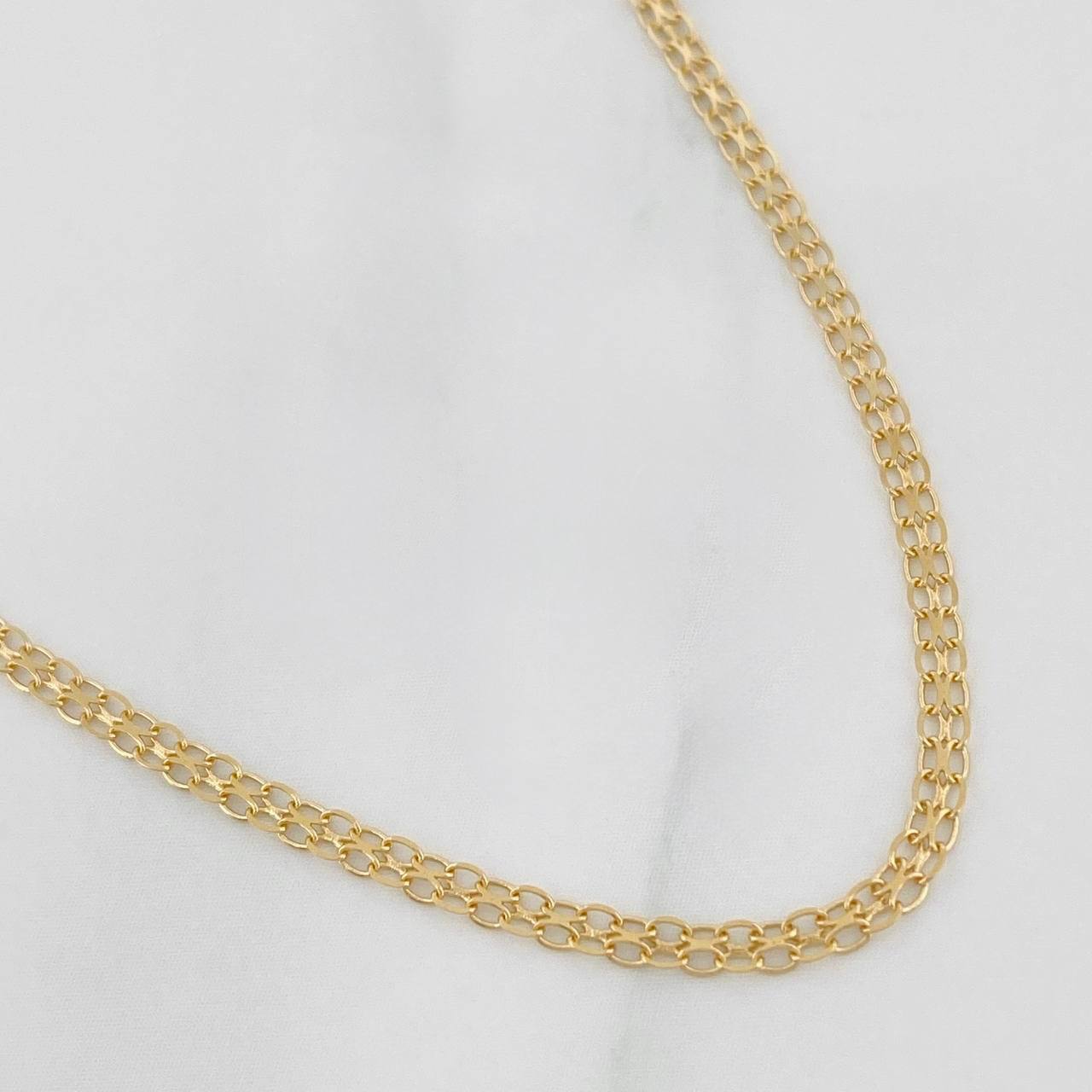 Cadena Chino 2.3g / 20 in / 1.86mm Oro Amarillo 18K