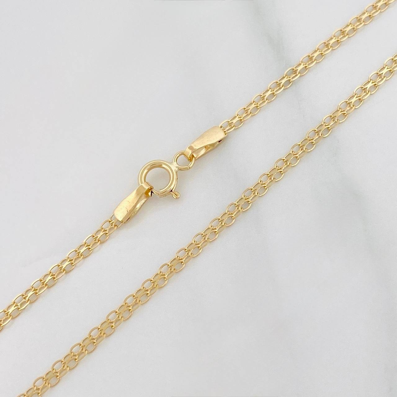 Cadena Chino 2.3g / 20 in / 1.86mm Oro Amarillo 18K
