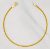 Pulso Cubano 1.4g / 7 3/4 in / 1.95mm Oro Amarillo 18K