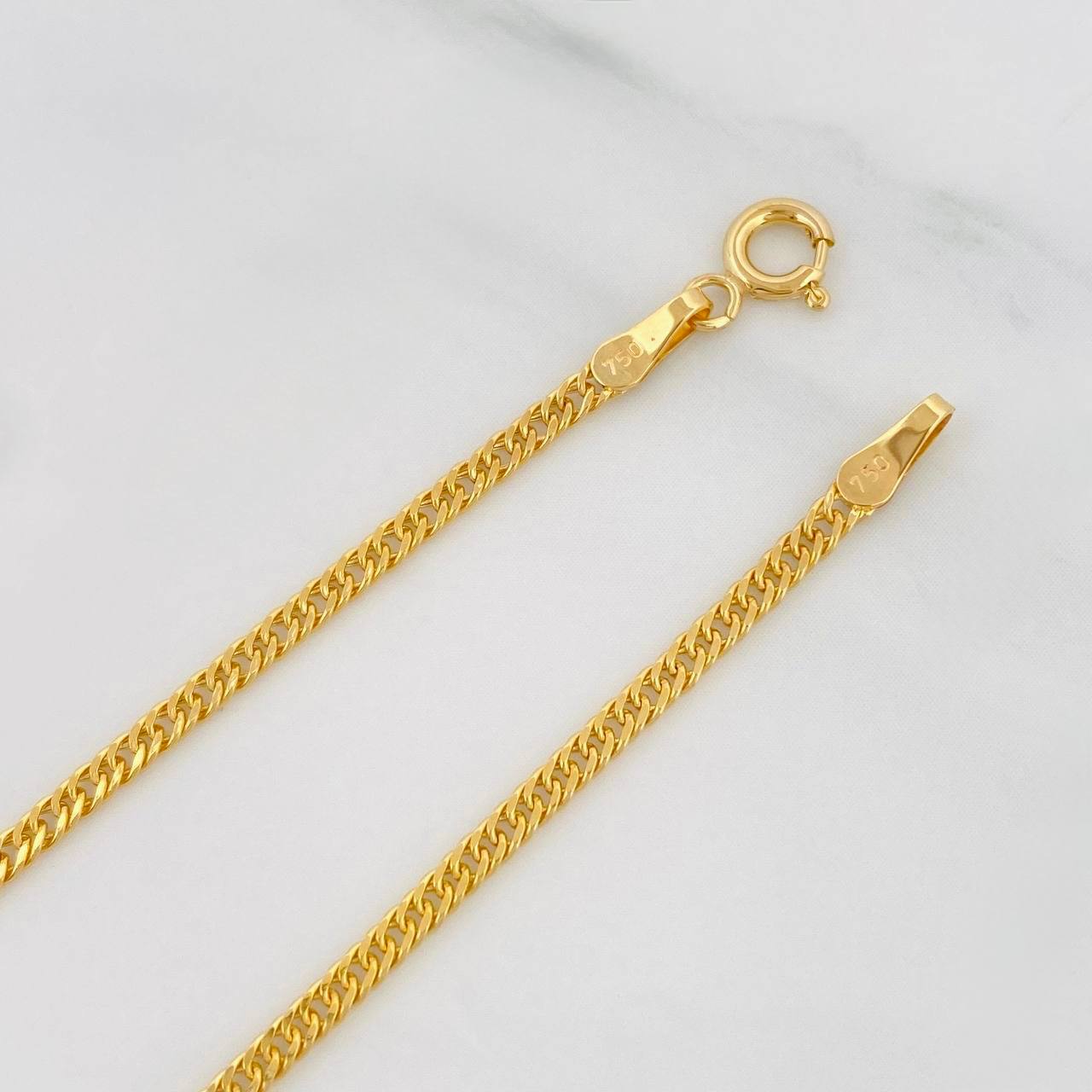 Pulso Cubano 1.4g / 7 3/4 in / 1.95mm Oro Amarillo 18K
