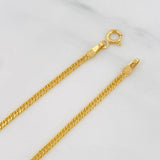 Pulso Cubano 1.4g / 7 3/4 in / 1.95mm Oro Amarillo 18K