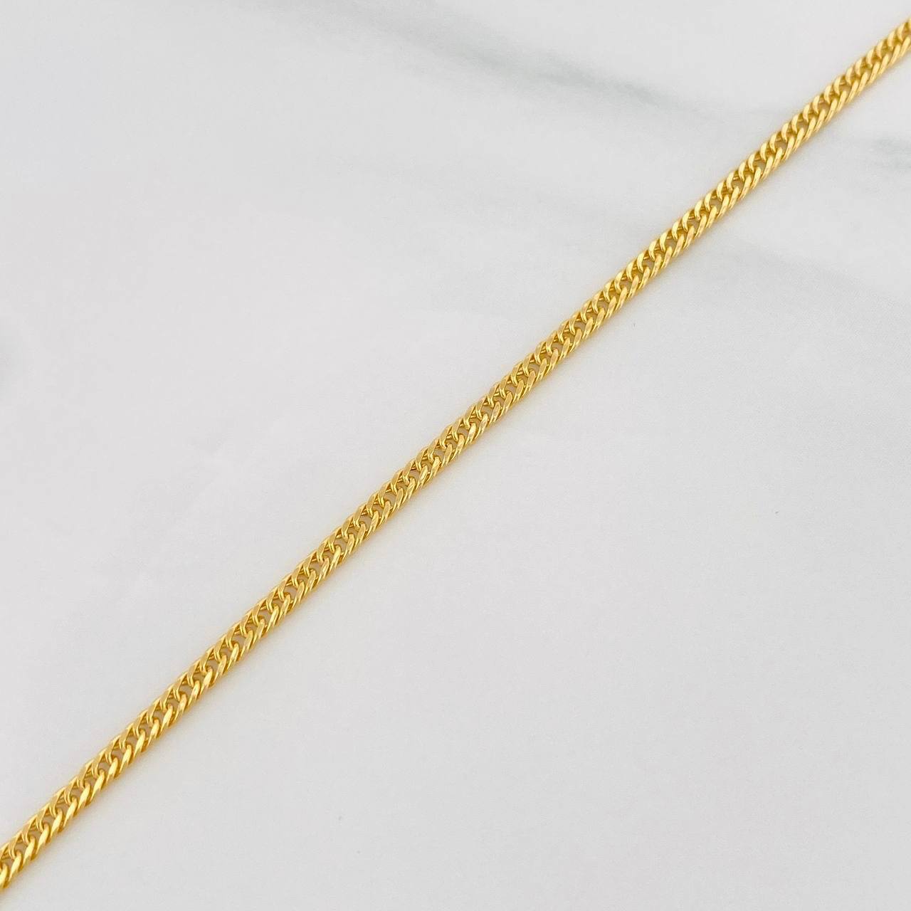 Pulso Cubano 1.4g / 7 3/4 in / 1.95mm Oro Amarillo 18K