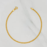 Pulso Cubano 1.4g / 7 3/4 in / 2.47mm Oro Amarillo 18K