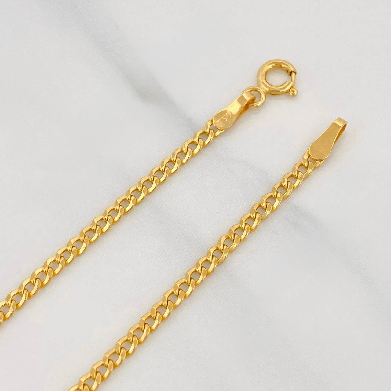 Pulso Cubano 1.4g / 7 3/4 in / 2.47mm Oro Amarillo 18K