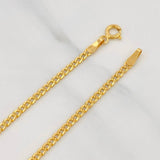 Pulso Cubano 1.4g / 7 3/4 in / 2.47mm Oro Amarillo 18K