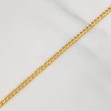 Pulso Cubano 1.4g / 7 3/4 in / 2.47mm Oro Amarillo 18K