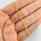 Pulso Cubano 1.5g / 7 3/4 in / 2.06mm Oro Amarillo 18K