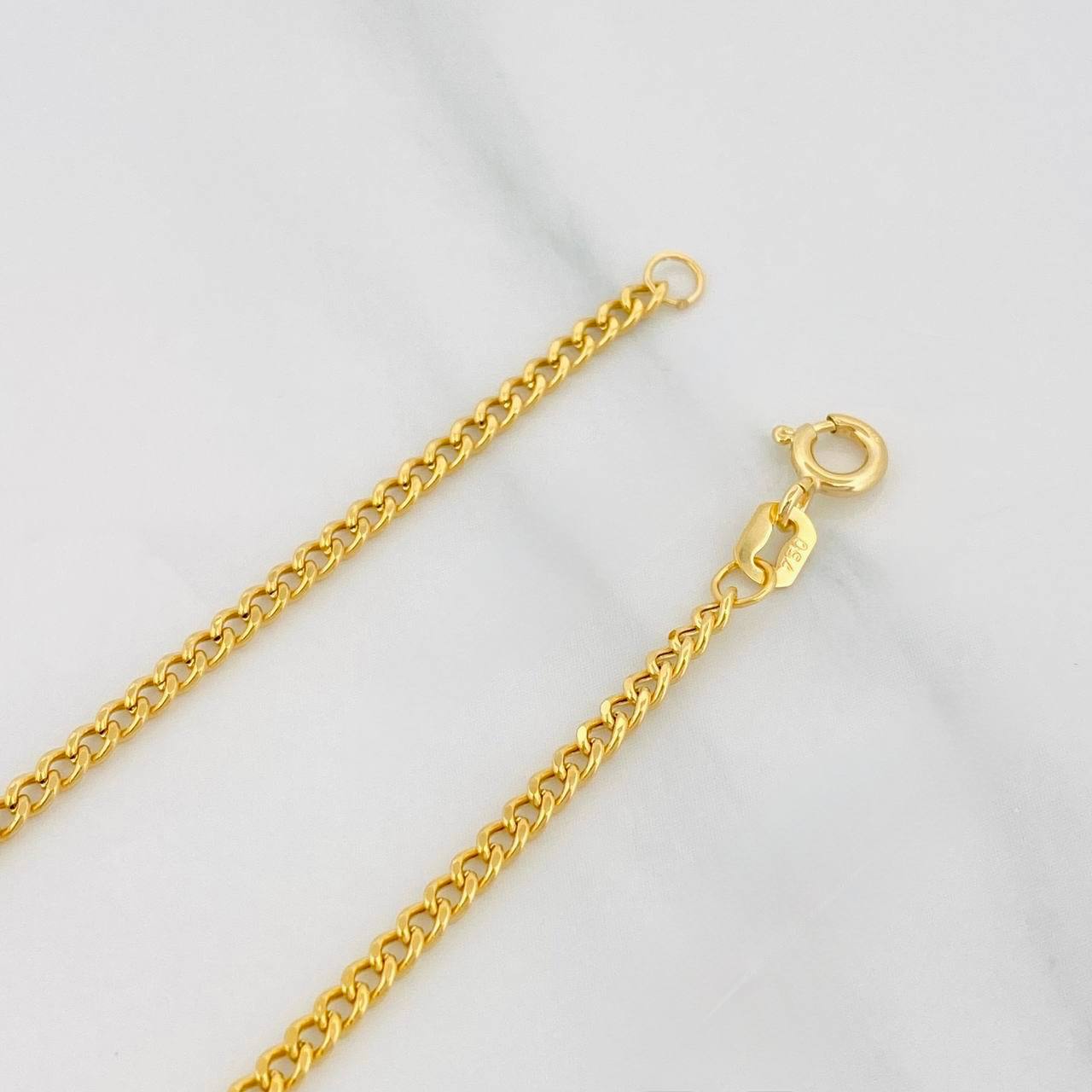 Pulso Cubano 1.5g / 7 3/4 in / 2.06mm Oro Amarillo 18K