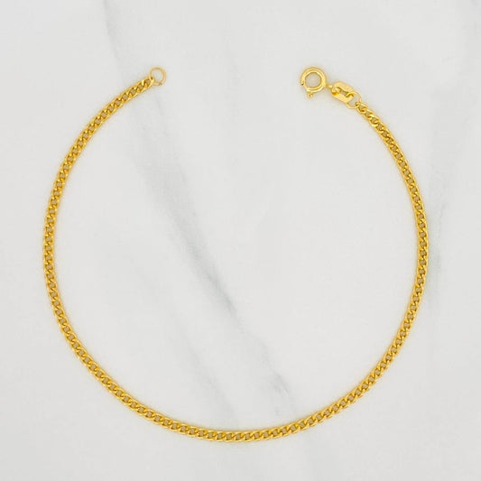 Pulso Cubano 1.5g / 7 3/4 in / 2.06mm Oro Amarillo 18K