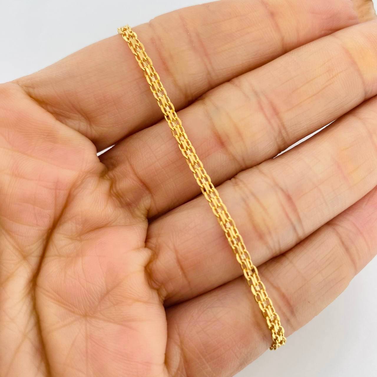 Pulso Chino 1.4g / 7 1/2 in / 2.32mm Oro Amarillo 18K