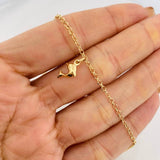 Tobillera Rolo Figuras 3.1g / 9 1/2 in / 1.82mm Oro Amarillo 18K