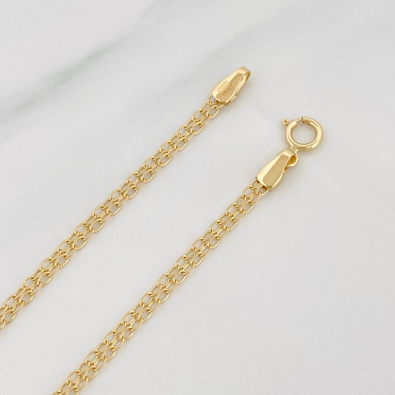 Pulso Chino 1.5g / 7 1/2 in / 2.2mm Oro Amarillo 18K