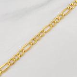Pulso Figaro 2.8g / 7 in / 4.5mm Oro Amarillo 18K