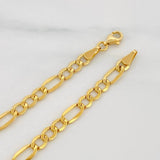 Pulso Figaro 2.8g / 7 in / 4.5mm Oro Amarillo 18K