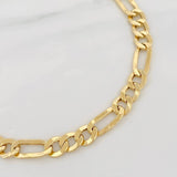 Pulso Figaro 5.75g / 7 3/4 in / 6.66mm Oro Amarillo 18K