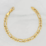 Pulso Figaro 5.75g / 7 3/4 in / 6.66mm Oro Amarillo 18K