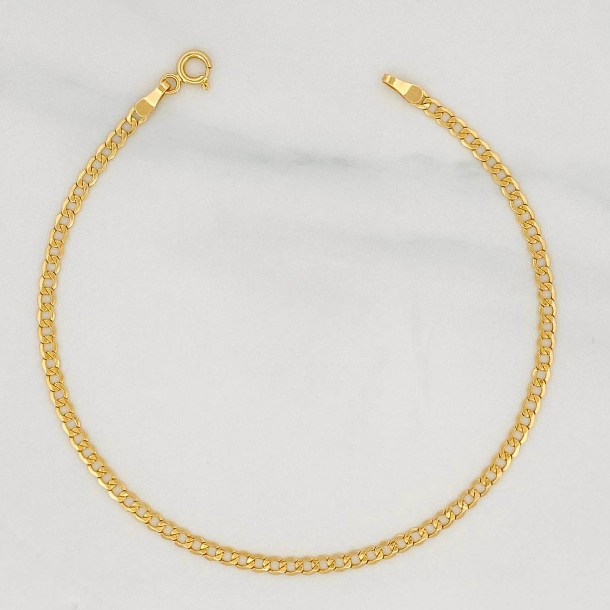 Pulso Cubano 1.45g / 7 3/4 in / 2.15mm Oro Amarillo 18K
