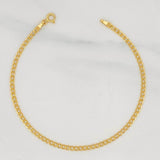 Pulso Cubano 1.45g / 7 3/4 in / 2.15mm Oro Amarillo 18K