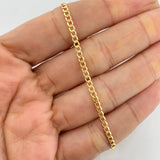 Pulso Cubano 1.45g / 7 3/4 in / 2.15mm Oro Amarillo 18K