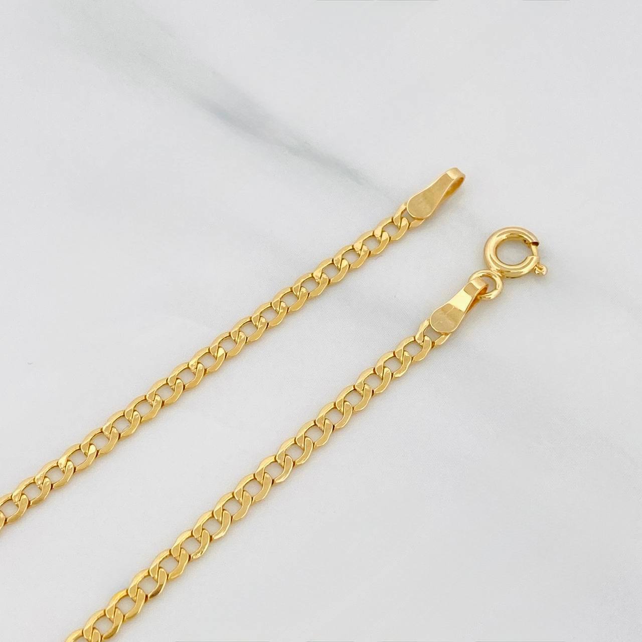 Pulso Cubano 1.45g / 7 3/4 in / 2.15mm Oro Amarillo 18K