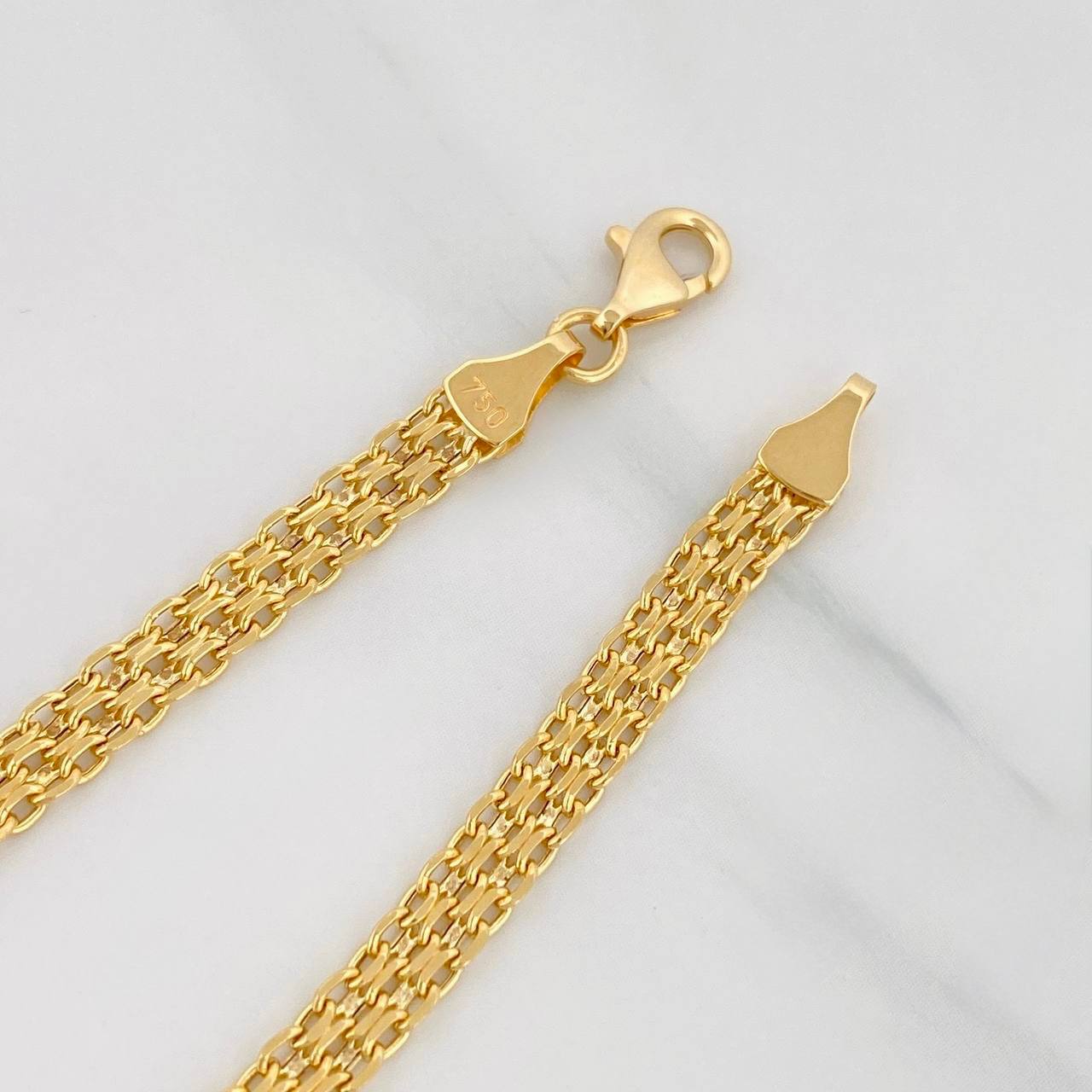 Pulso Chino 3.1g / 7 1/2 in / 4.21mm Oro Amarillo 18K