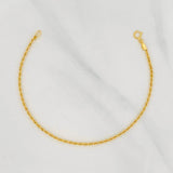Pulso Lazo 0.65g / 6 3/4 in / 1.55mm Oro Amarillo 18K