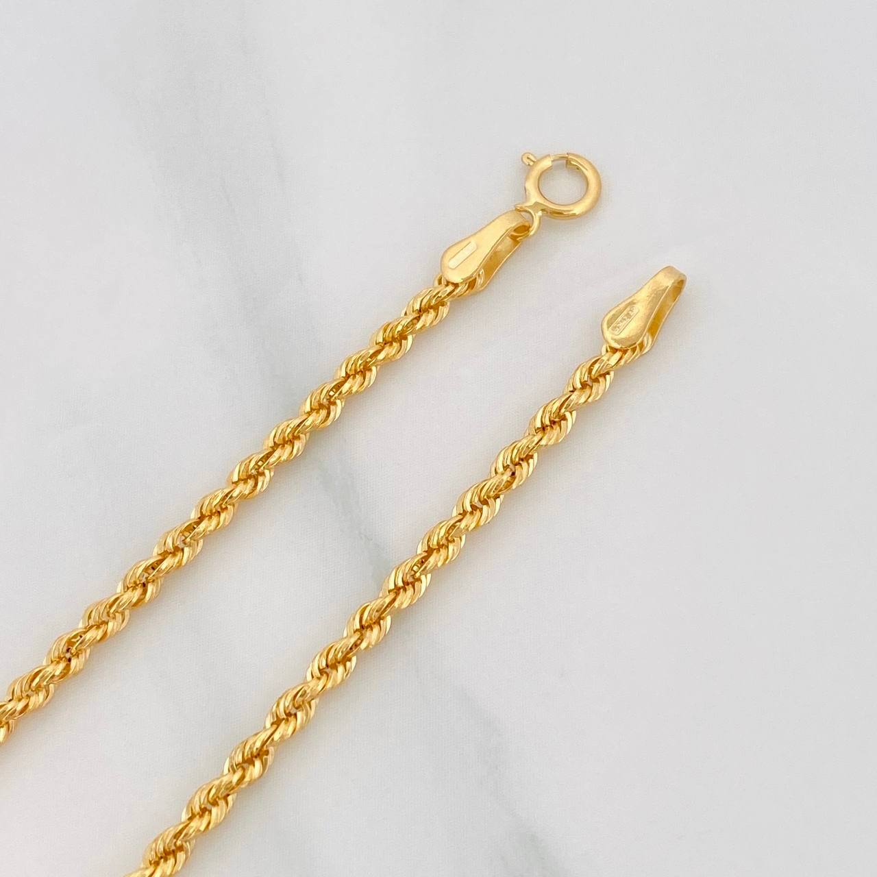 Tobillera Lazo 1.5g / 9 1/2 in / 2.03mm Oro Amarillo 18K