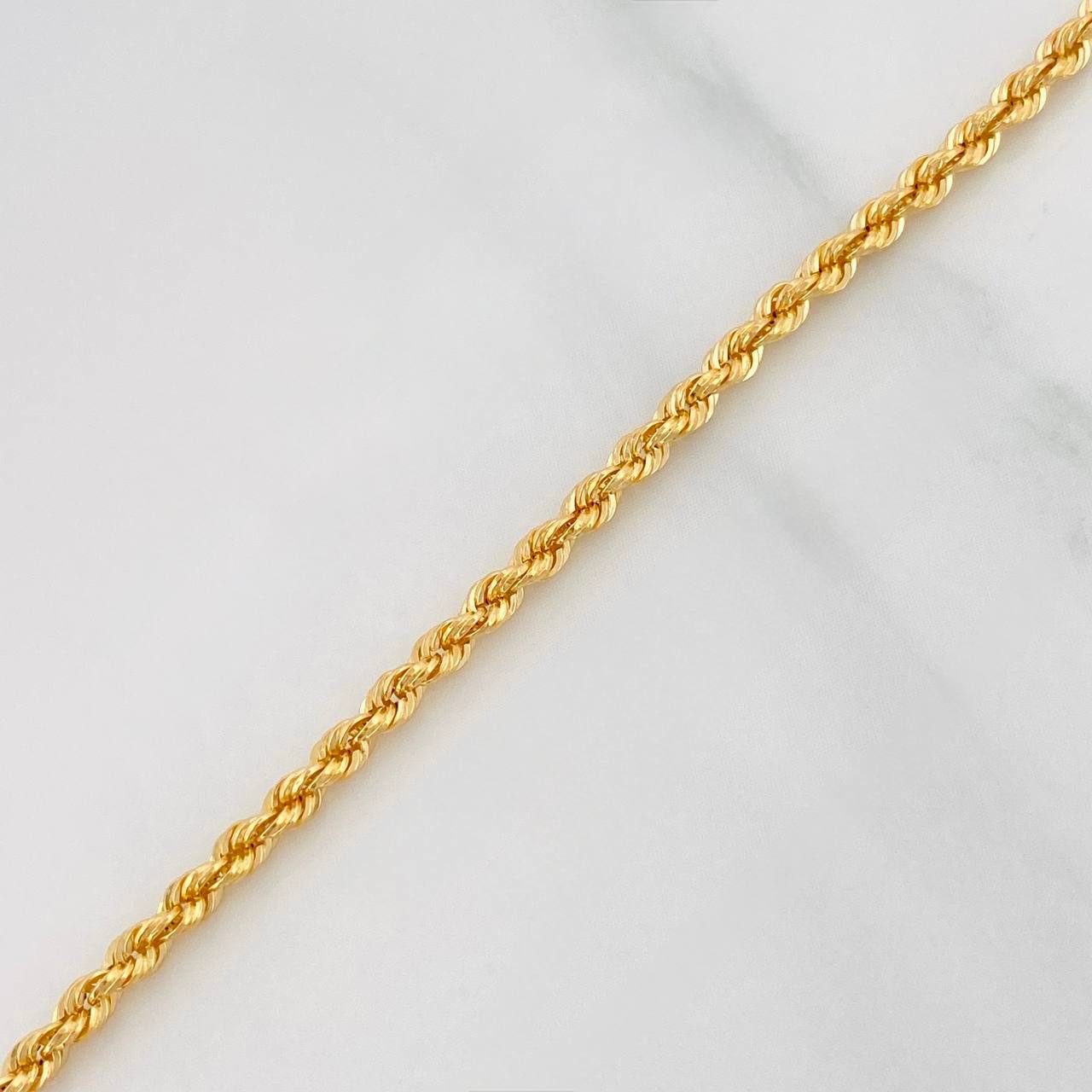 Tobillera Lazo 1.5g / 9 1/2 in / 2.03mm Oro Amarillo 18K