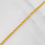 Tobillera Lazo 1.5g / 9 1/2 in / 2.03mm Oro Amarillo 18K