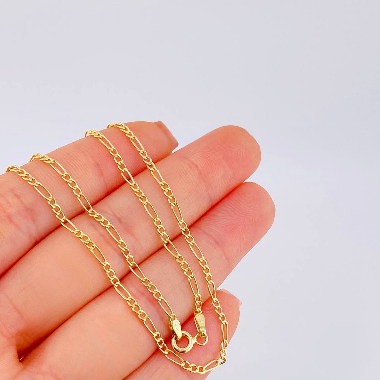 Figaro Chain 1.5 g / 17 3/4 in / 1.9 mm Yellow Gold 18K