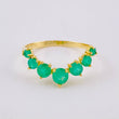 Crown Ring Emeralds 93Pts 2.3 g / T9 Yellow Gold 18K