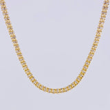 Cadena Ice 19.05g / 60cm / 3.1mm Dos Oros Amarillo Blanco 18K